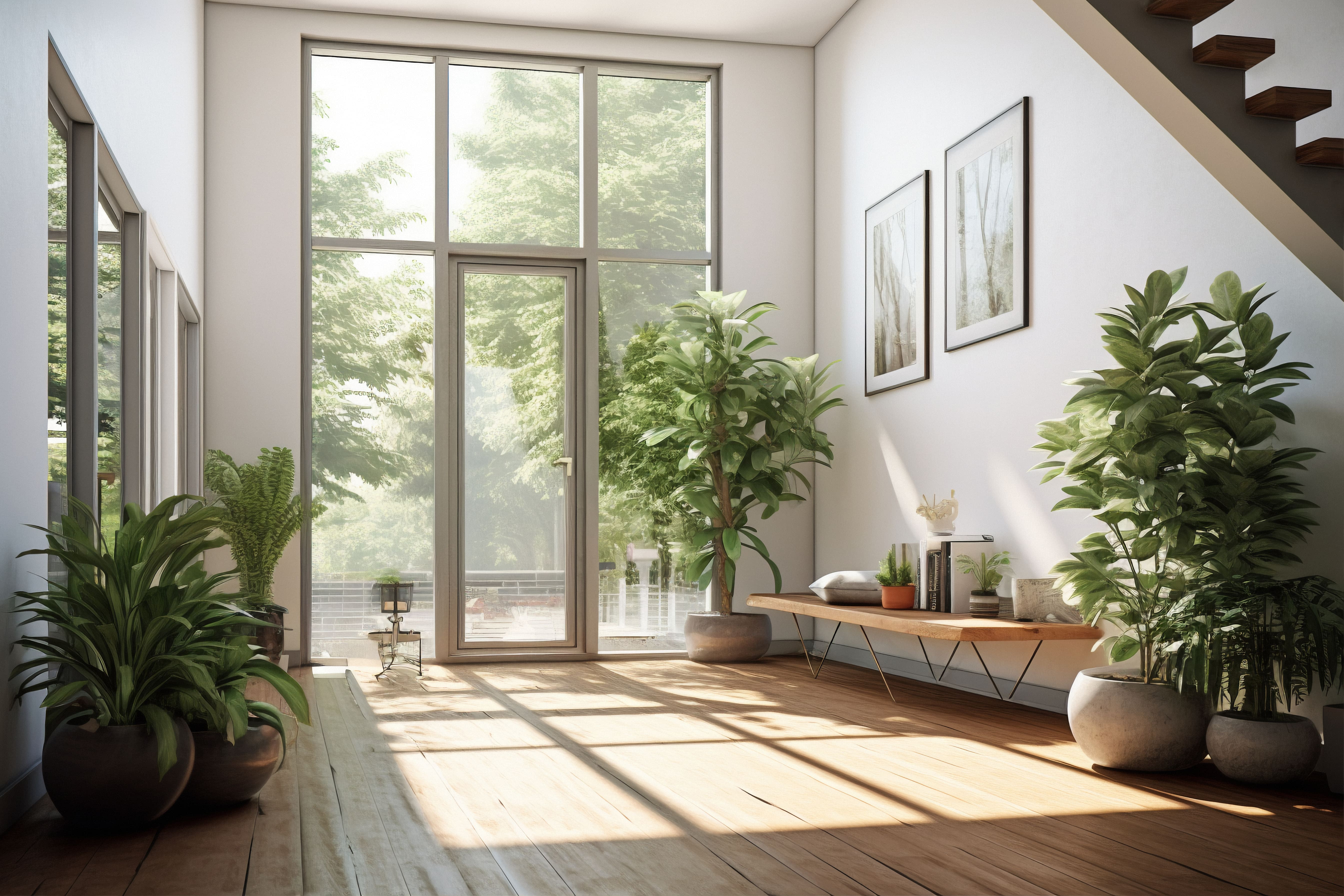 Modern aluminium doors